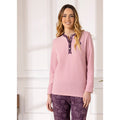 Linea Irge Punto Milano Pigiama Donna Ricamato Serafino 3 Bottoni Pantalone Fantasia Art. Ptd65