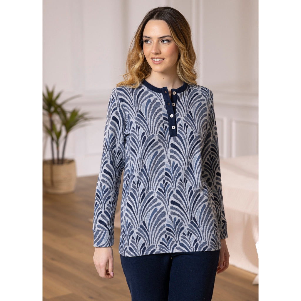 Linea Irge Punto Milano Pigiama Donna Fanatsia Serafino 4 Bottoni Art. Ptd71