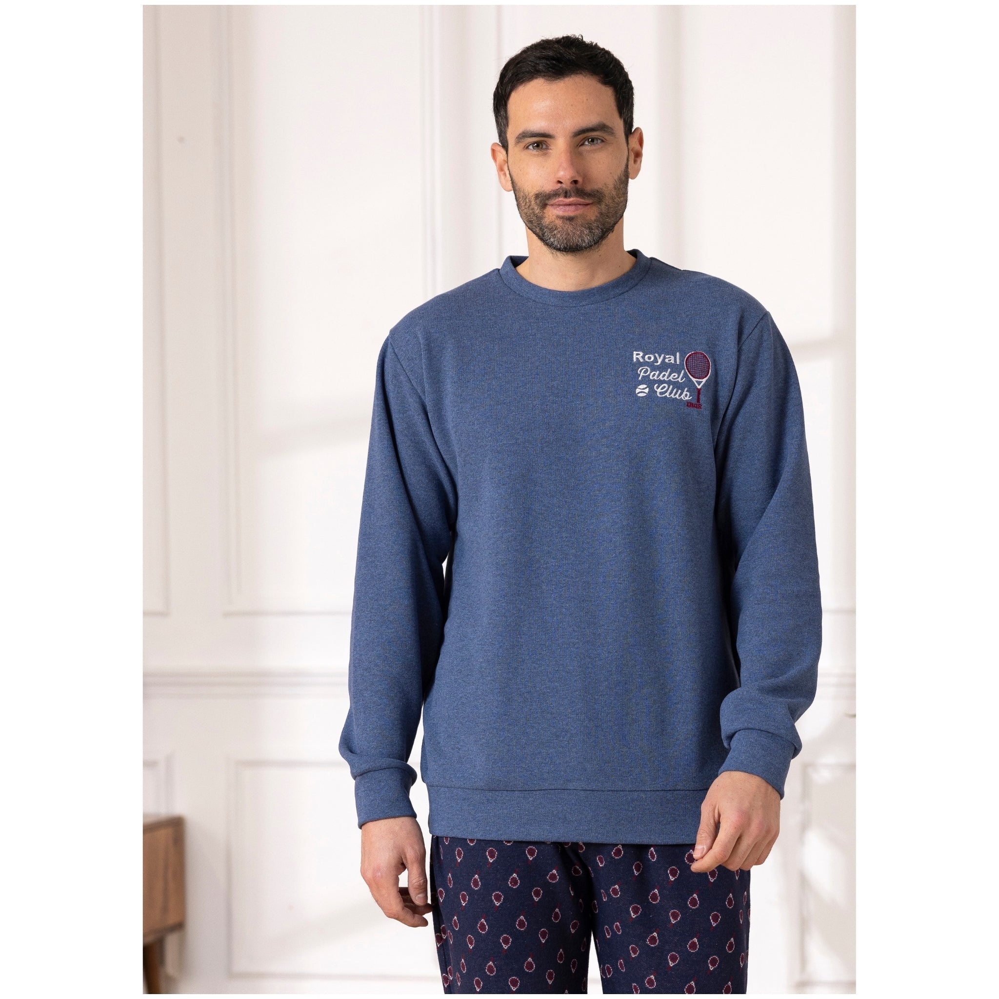 Linea Irge Punto Milano Pigiama Uomo Serafino 3 Bottoni Pantalone Con Polsino Art. Ptu82