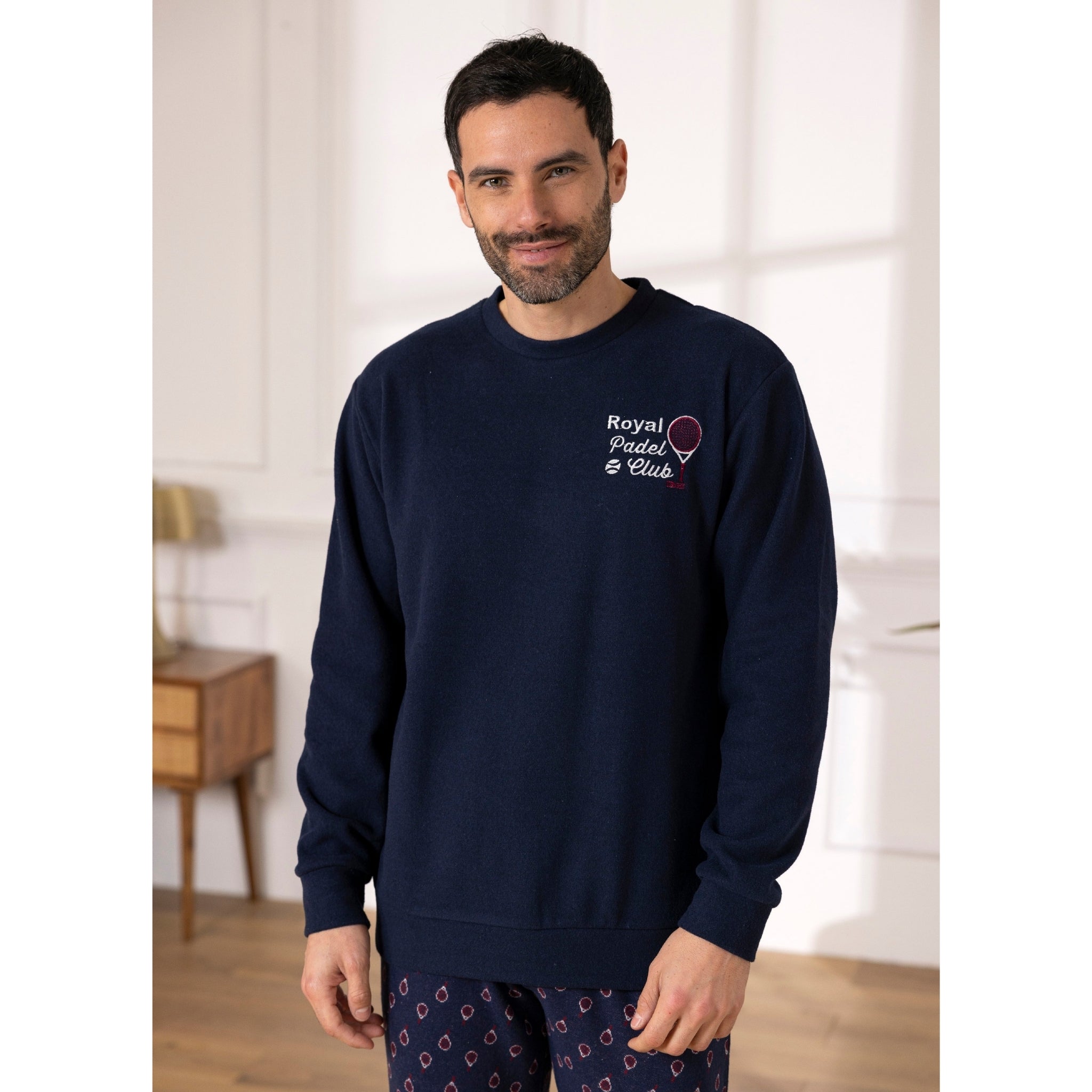 Linea Irge Punto Milano Pigiama Uomo Serafino 3 Bottoni Pantalone Con Polsino Art. Ptu82