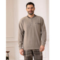 Linea Irge Punto Milano Pigiama Uomo Serafino 3 Bottoni Pantalone Con Polsino Art. Ptu85