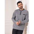 Linea Irge Punto Milano Pigiama Uomo Calibrato Serafino 3 Bottoni Pantalone Con Polsino Art. Cupm137