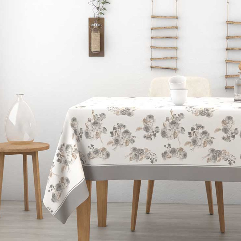 Irge Peonia Tovaglia Da Tavola X12 100% Cotone Fantasie Floreali 120x240 6 Colori