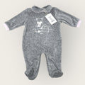 Irge Baby Tutina Baby Femminuccia In Morbida Ciniglia -di Cotone- Ricamata  Art. Rmp05