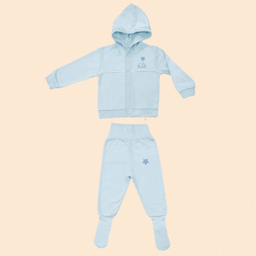 Irge Baby - Set Cardigan E Ghettina Colore Natural Wood Art. Bor02
