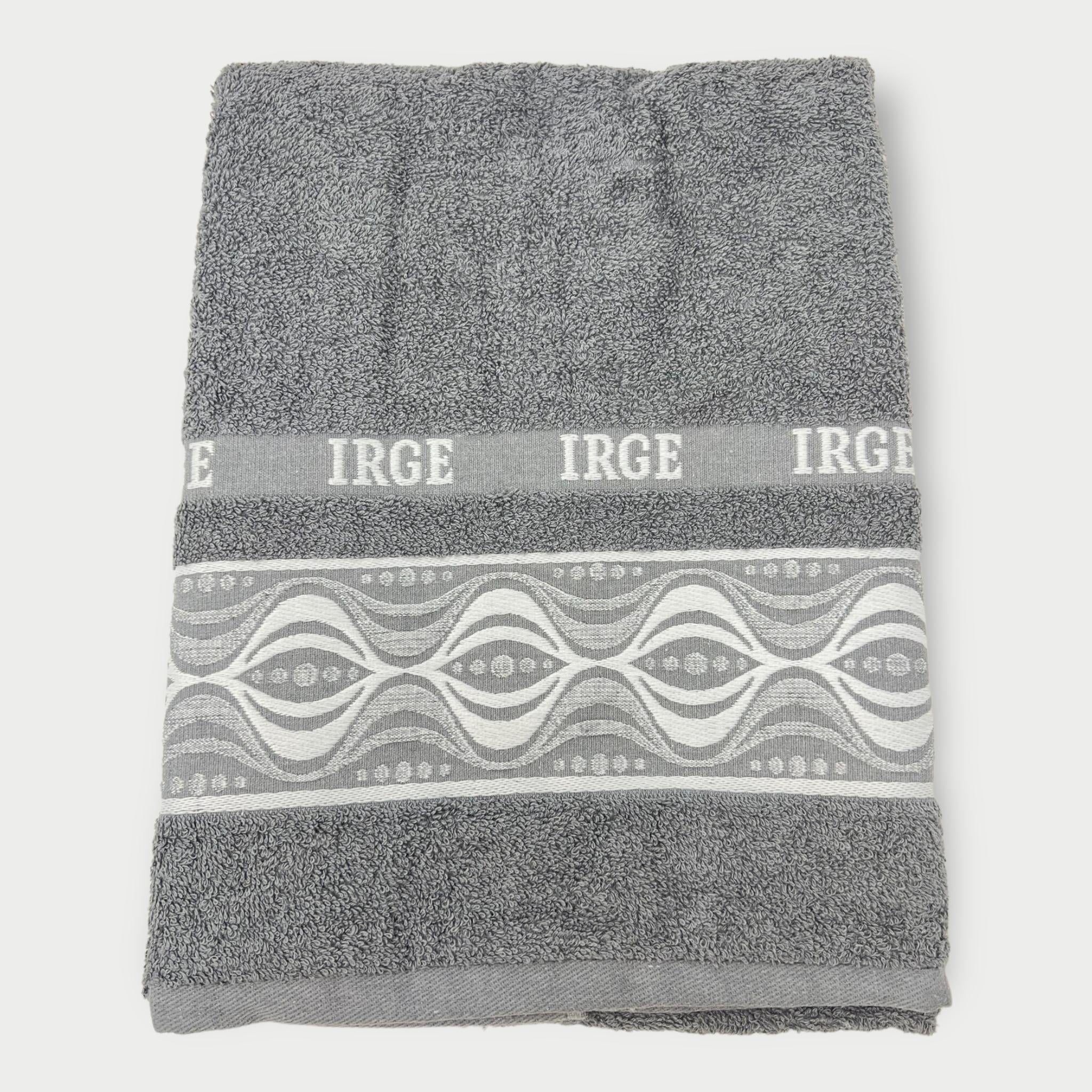 Irge Ospite E Asciugamano Spugna 100% Cotone Con Balza In Tinta Ricamata Art. Adele