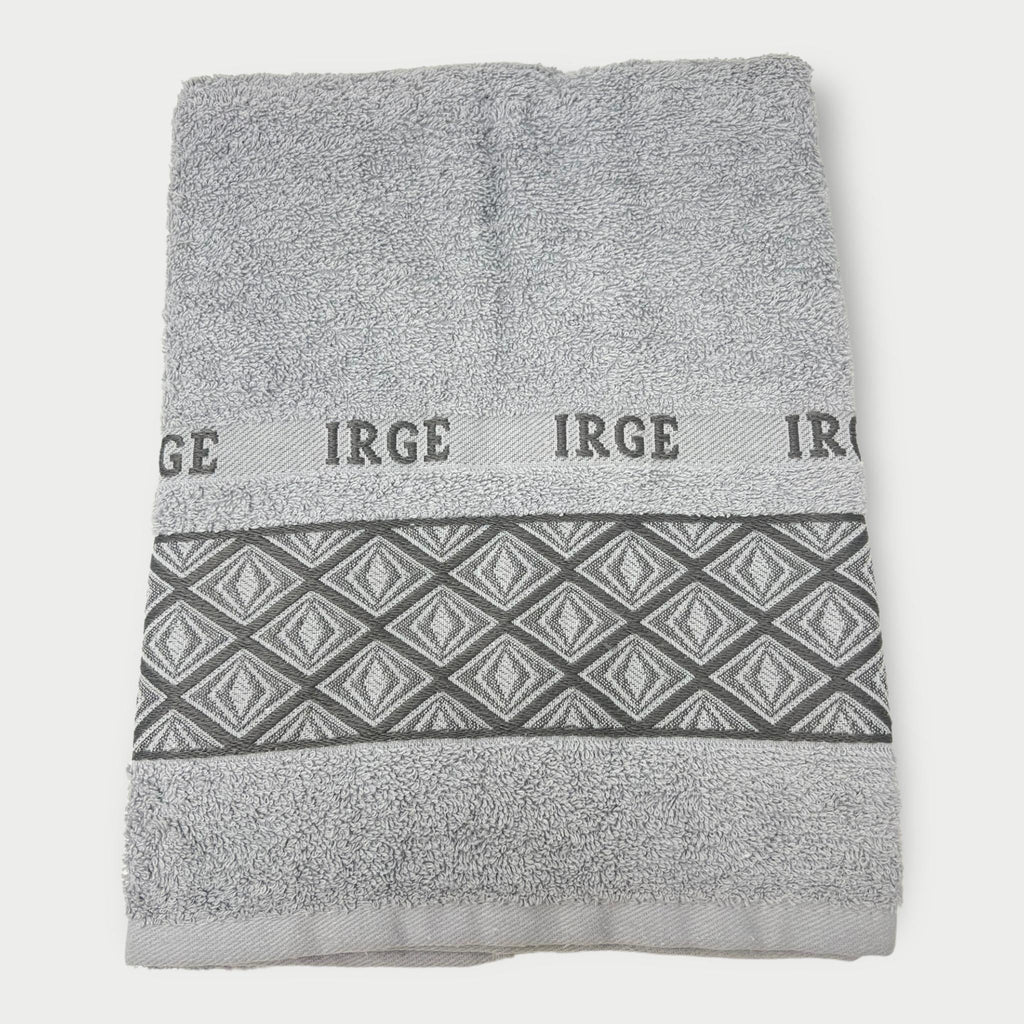 Irge Ospite E Asciugamano Spugna 100% Cotone Con Balza In Tinta Ricamata Art. Clarissa