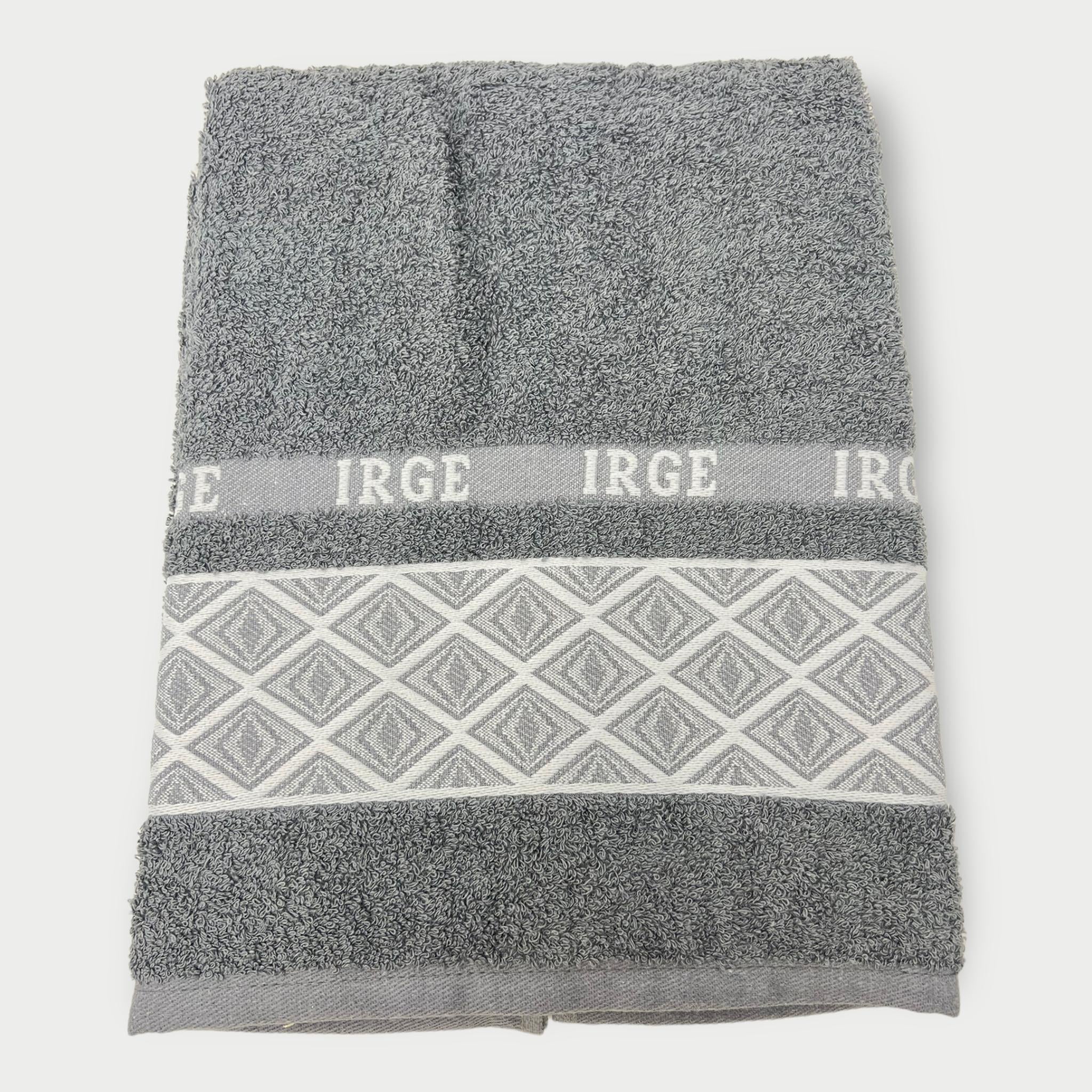 Irge Ospite E Asciugamano Spugna 100% Cotone Con Balza In Tinta Ricamata Art. Clarissa