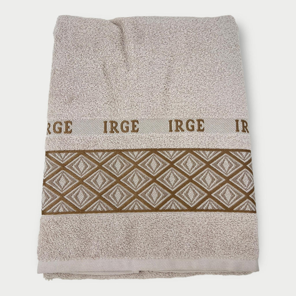 Irge Ospite E Asciugamano Spugna 100% Cotone Con Balza In Tinta Ricamata Art. Clarissa