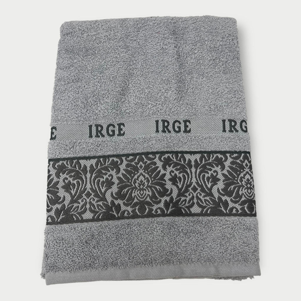 Irge Ospite E Asciugamano Spugna 100% Cotone Con Balza In Tinta Ricamata Art. Iole