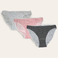 Cotonella Confezione 3 Pezzi Mini Slip Donna Fantasia In Puro Cotone  Art.3487