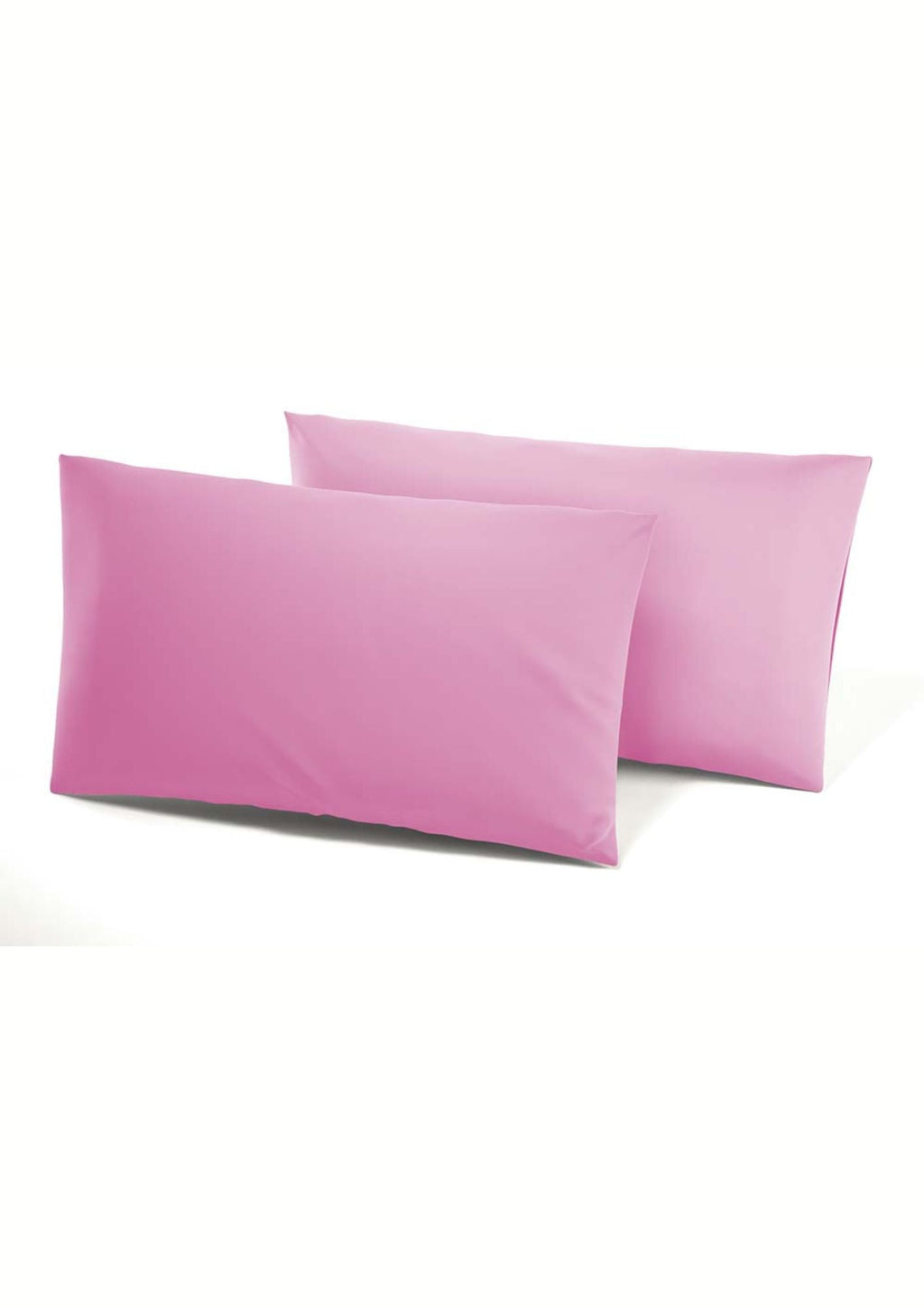 Irge Coppia Federa Cuscino A Sacco Con Profilo Puro Cotone In Tinta Unita Cm 52x80 10 Colori