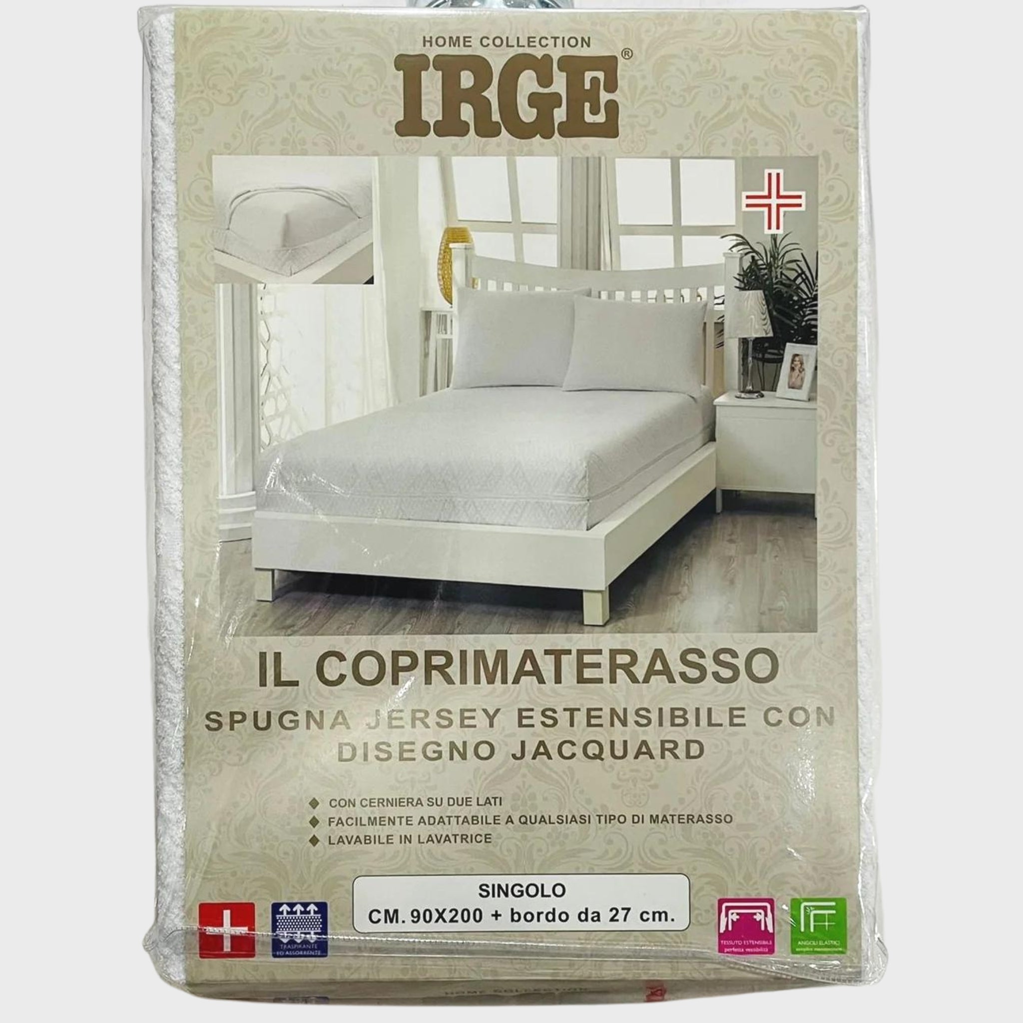 Irge Coprimaterasso Matrimoniale , Singolo E Piazza E Mezza Con Zip - Sfoderabile E Lavabile