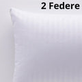 Irge Coppia Sotto Federa Con Zip Puro Cotone Misura 50x80  Art. Irge Federa Rigata