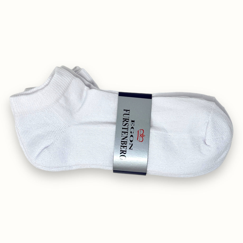 Egon Furstenberg - 3 Paia Calza Sneakers Tecnica Rinforzata Punta E Tallone Con Plantare Spugna