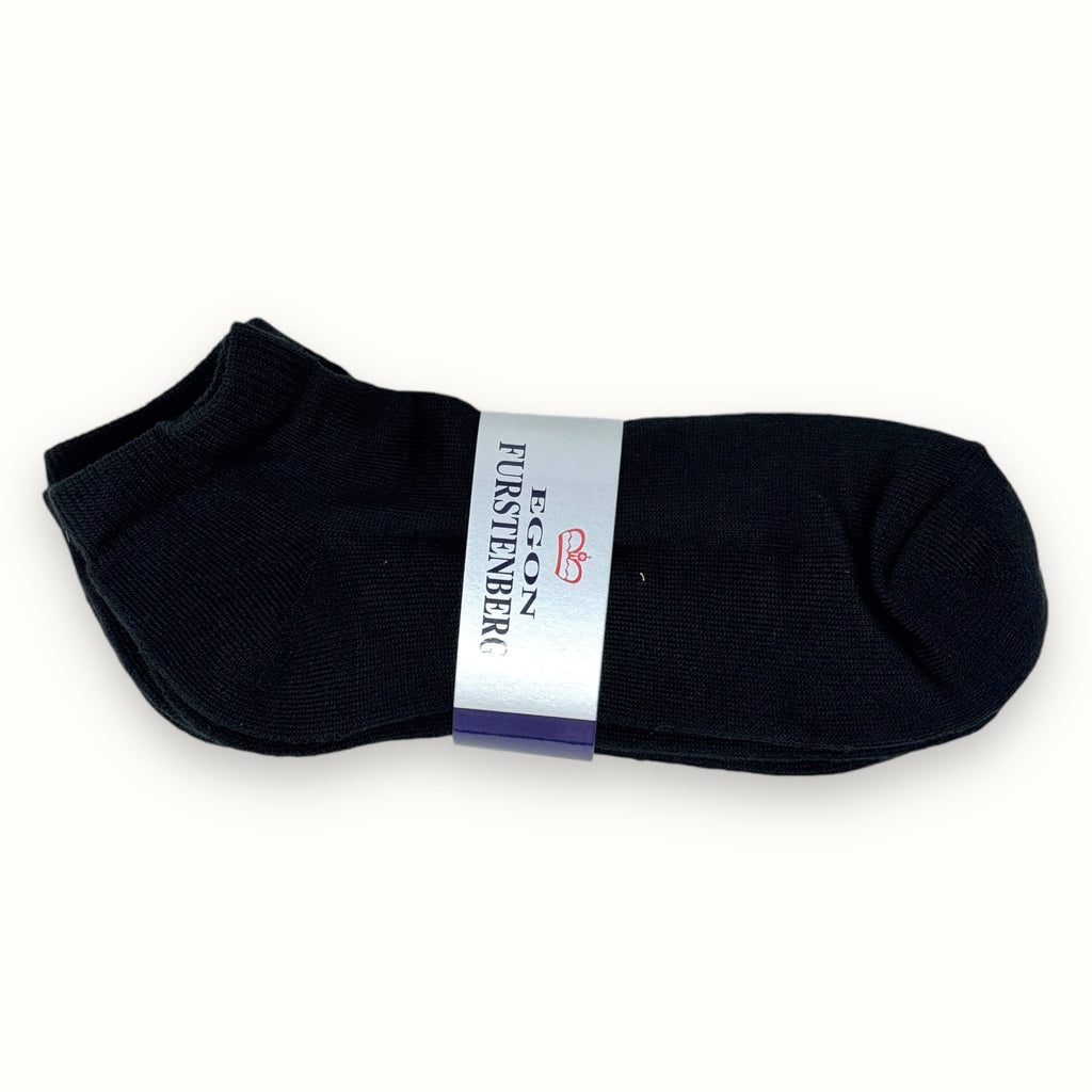 Egon Furstenberg - 3 Paia Calza Sneakers Tecnica Rinforzata Punta E Tallone Con Plantare Spugna