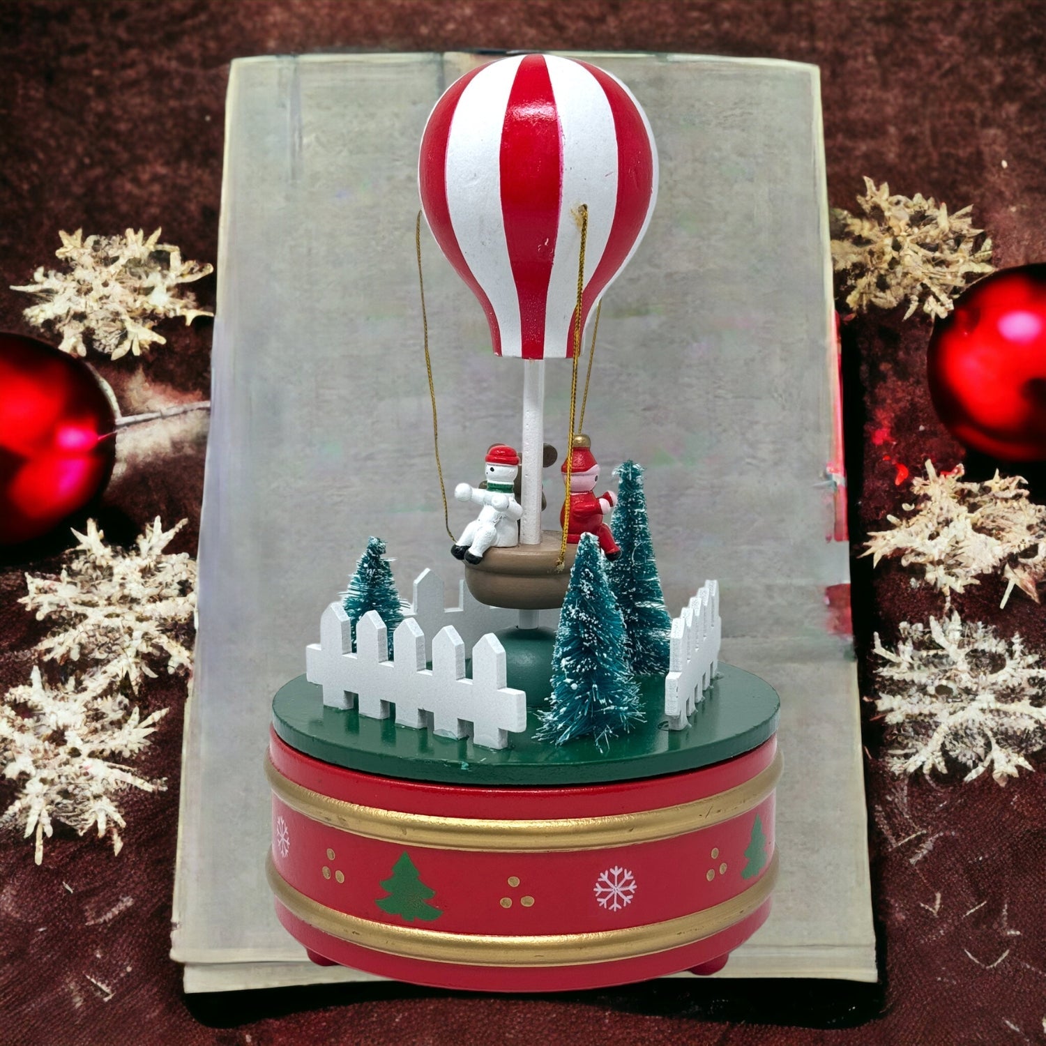 Irge Natale Carillon Mongolfiera Con Movimento Circolare  Art. Irn28