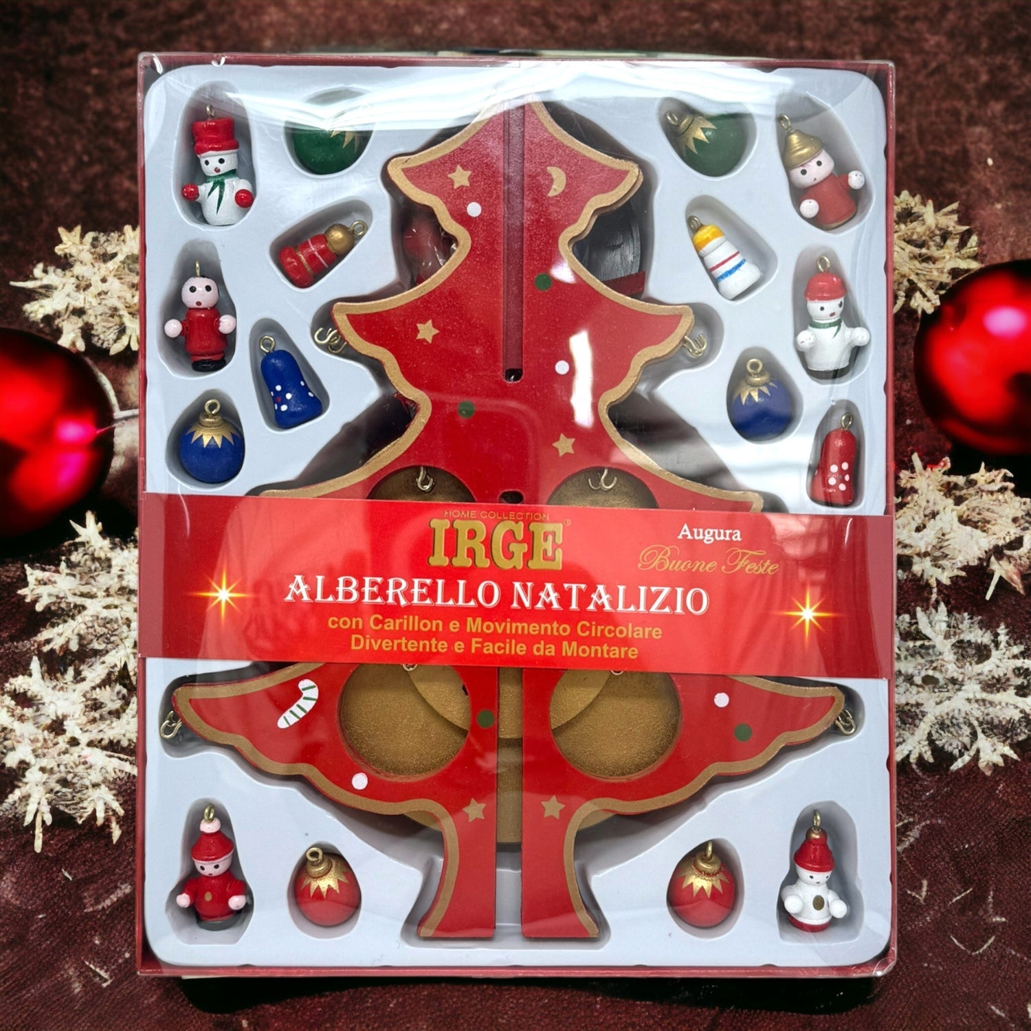 Irge Natale Alberello Natalizio Con Carillon A Movimento Circolare  Art. Irn27