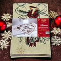 Irge Natale  -centrotavola 100x100 Disegmo Piazzato In Gobelin Di Cotone 4 Fantasie  Art. Irn42