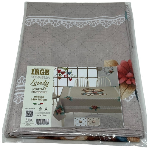 Irge Home - Tovaglia X6 Fantasia Digitale Lovely Teddy 140x240 Art. Lovely X6