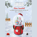 Irge - Palla Di Neve Con Babbo Natale Musicale Con Luci Led  Art. Irn80