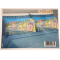 Irge Home - Completo Letto Matrimoniale 4 Federe In Cotone Stampa Digitale Art. Procida