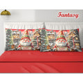 Irge Home Natale Coppia 2 Posti Stampa Digitale Natalizia Con 4 Federe In Cotone Art. Fantasy