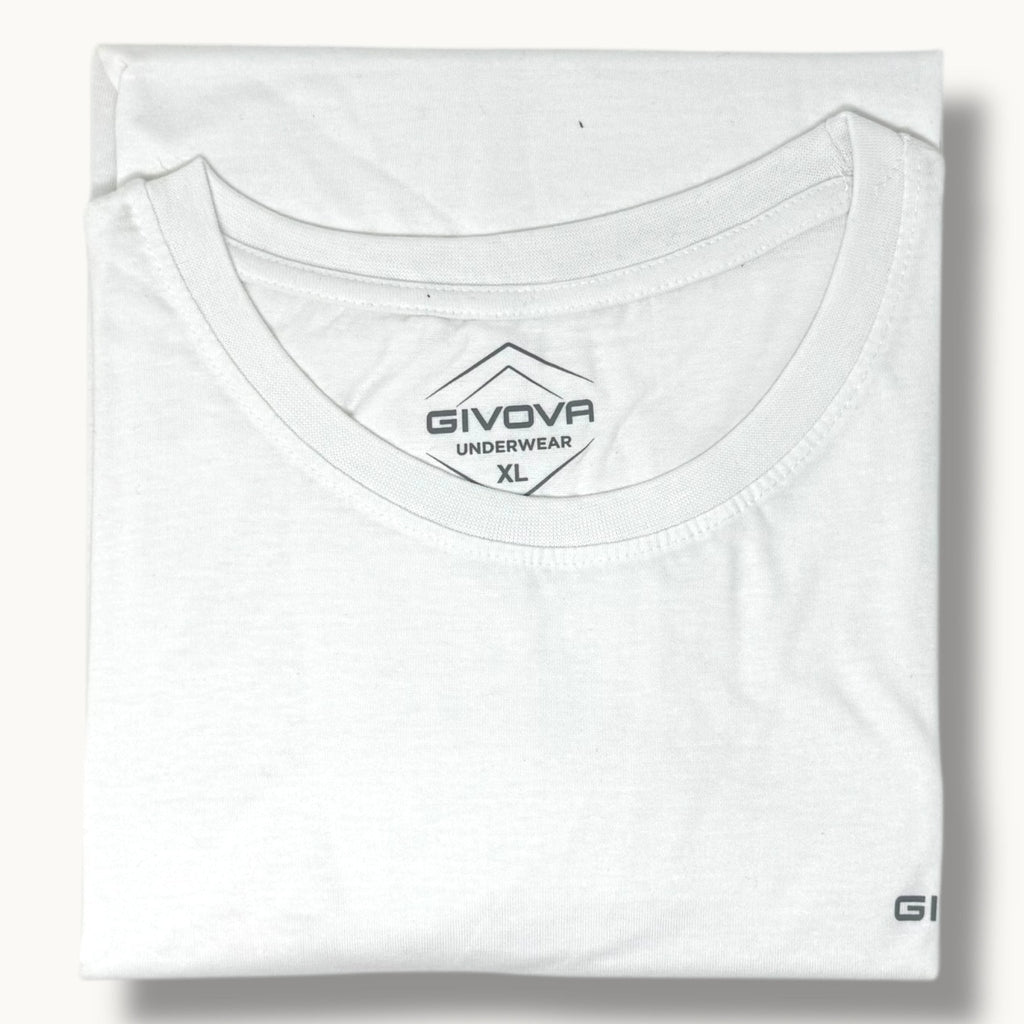 Givova Homewear Maglia Uomo Giro Collo Mezza Manica In Jersey 100% Cotone Art. Gt1200w