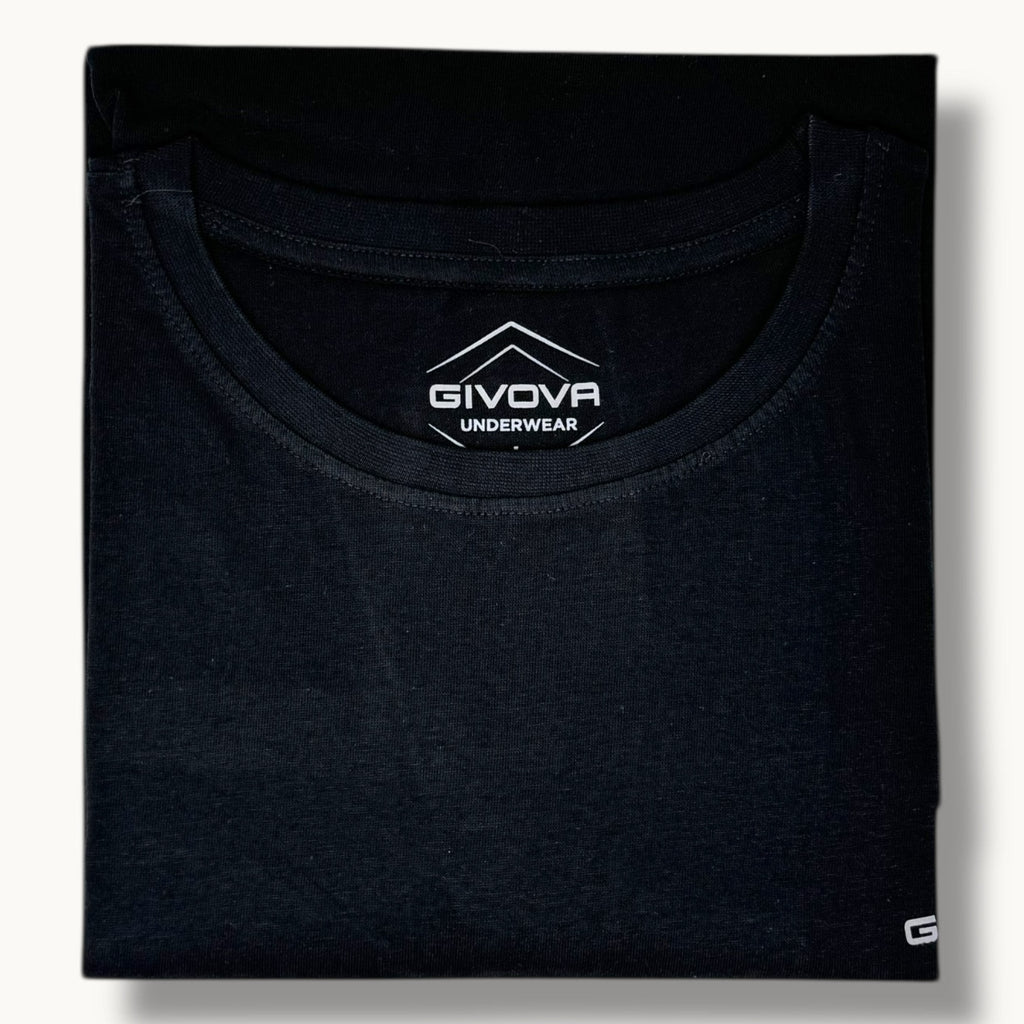 Givova Homewear Maglia Uomo Giro Collo Mezza Manica In Jersey 100% Cotone Art. Gt1200w
