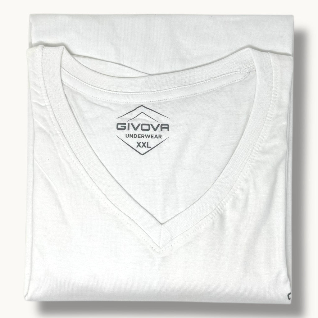 Givova Homewear  Maglia Uomo Collo Punta Mezza Manica In Jersey 100% Cotone  Art. Gt1201w