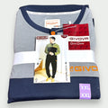 Givova - Pigiama Uomo Caldo Cotone Interlock 100% Cotone Maglia Con Ricamo Pantaloni Con Polsino Art. Gi568