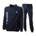 Ssc Napoli - Tuta Da Bambino Del Napoli In French Terry Con Elastico In Vita E Zip Intera  Art.ncf016zb