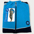 Ssc Napoli - Tuta Da Uomo Del Napoli In French Terry Con Elastico In Vita E Zip Intera