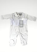 Pastello - Tutina Da Neonata Femminuccia In Cotone Jersey Estivo