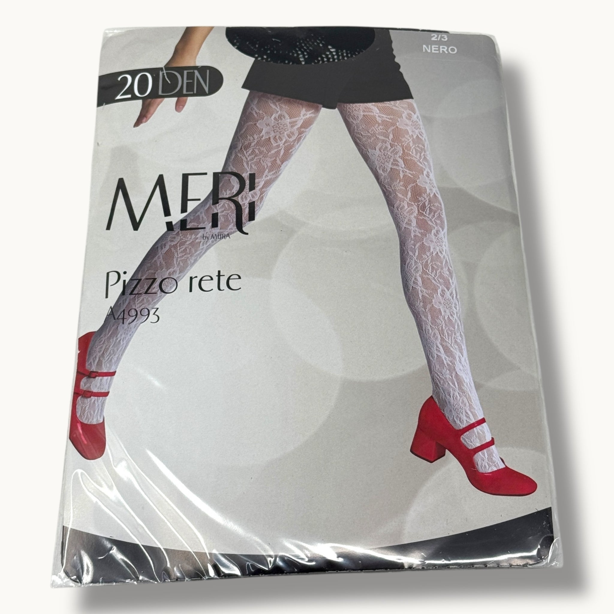 Meri - Collant Donna Tutto In Rete Pizzo 20 Den  Art. A4993