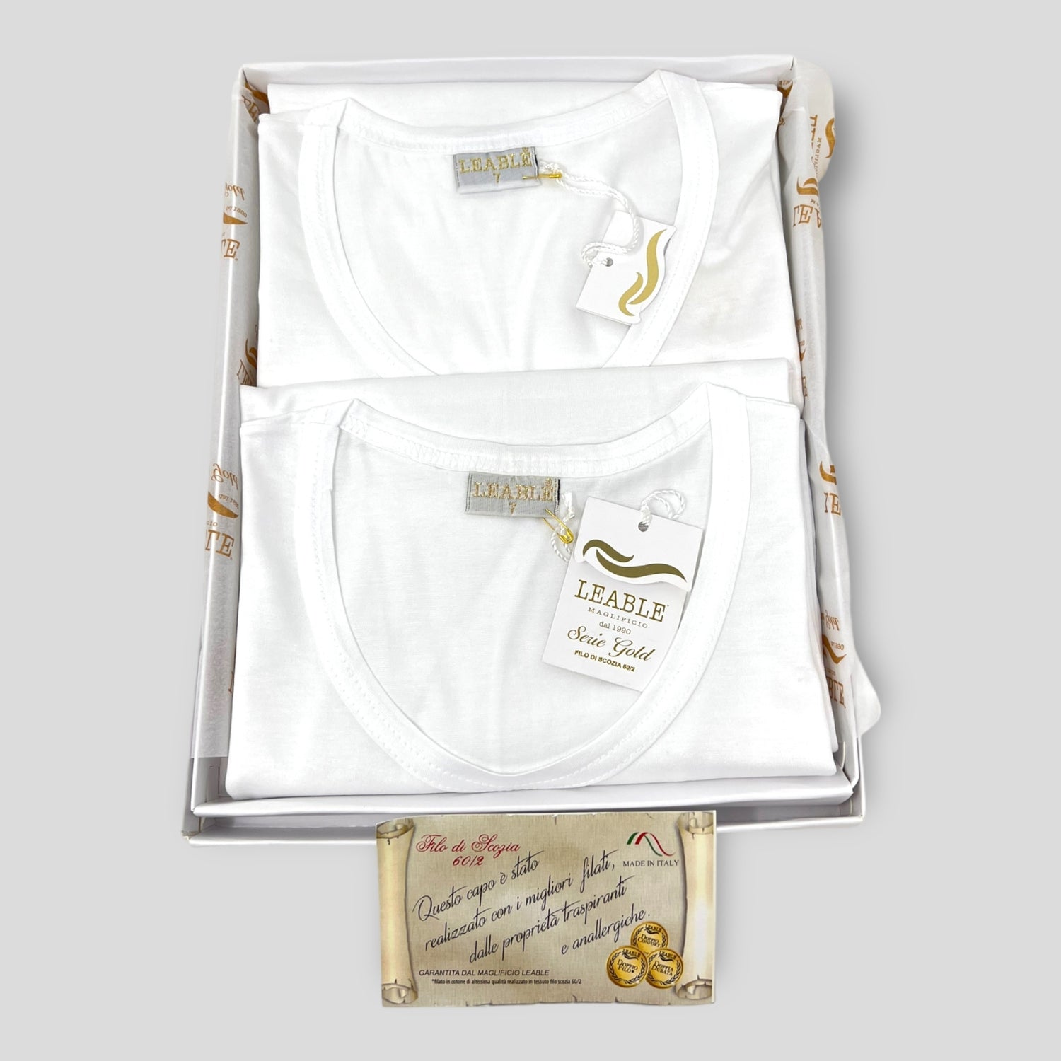 Leable Confezione Da 2 Pezzi Maglia Uomo Girocollo Mezza Manica In Cotone Filo Di Scozia