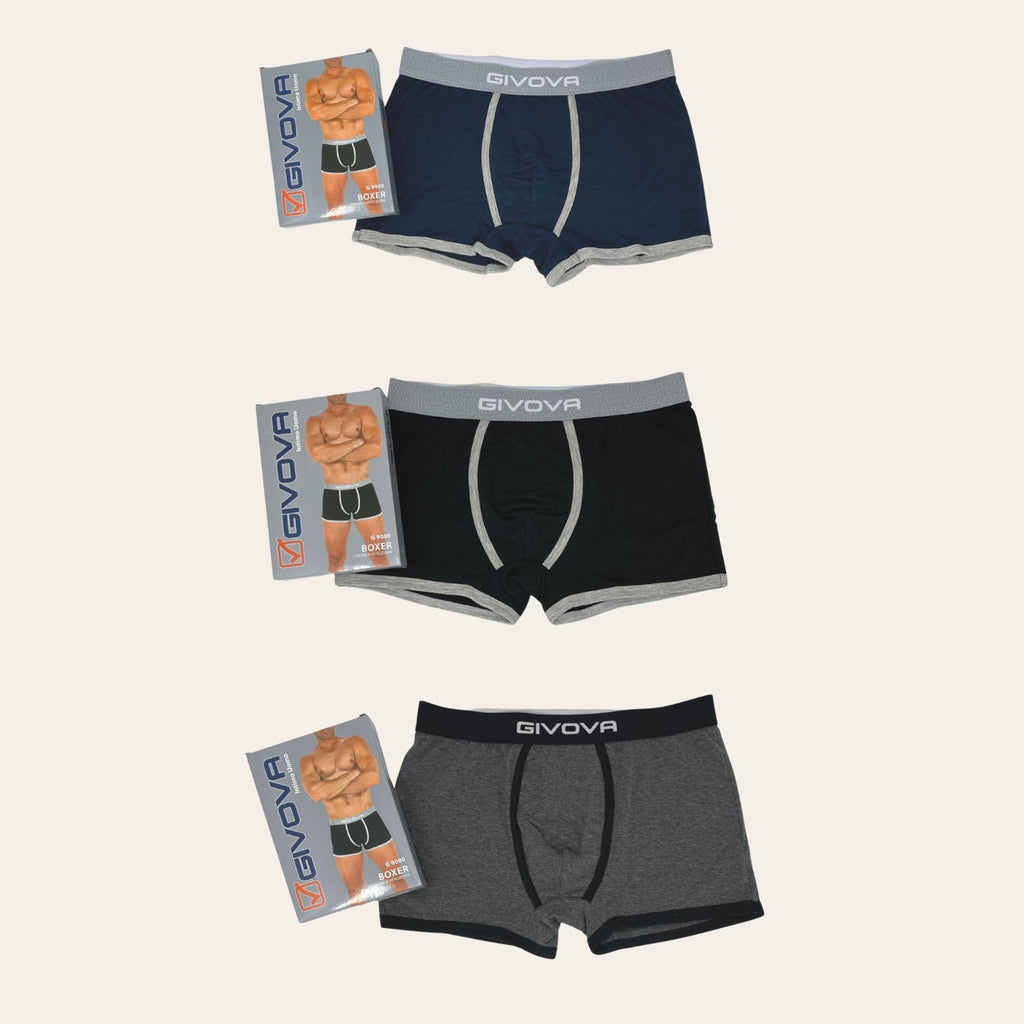 Givova - 6 Boxer Uomo In Cotone Elasticizzato G9000