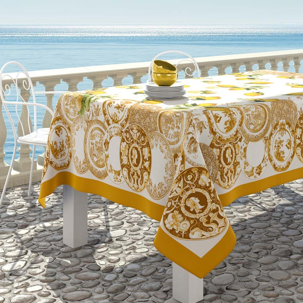 Irge - Tovaglia Da Tavola In Cotone X6 O X12 In Fantasia Sorrento