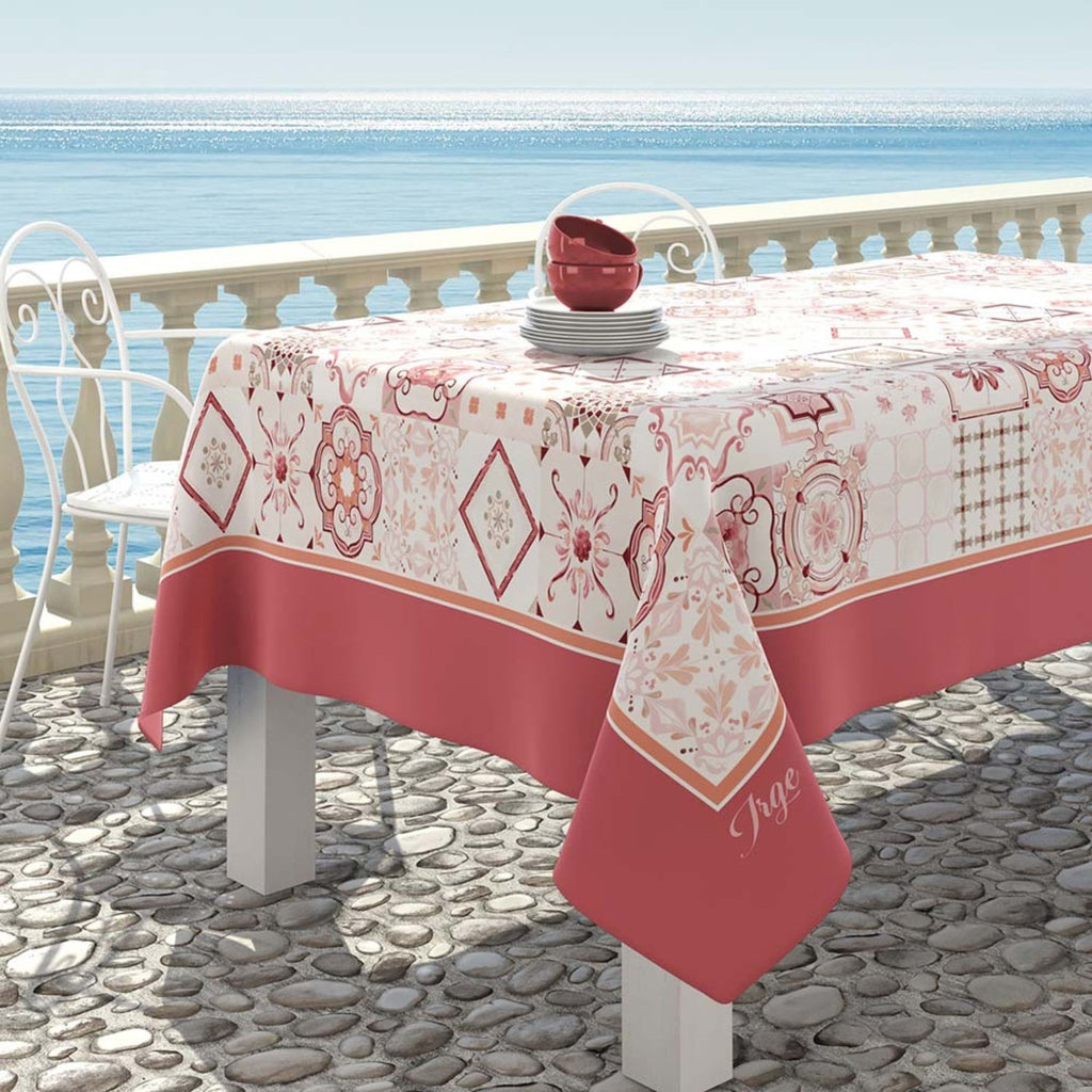 Irge - Tovaglia Da Tavola In Cotone X6 O X12 In Fantasia Vietrese  Art.vietri