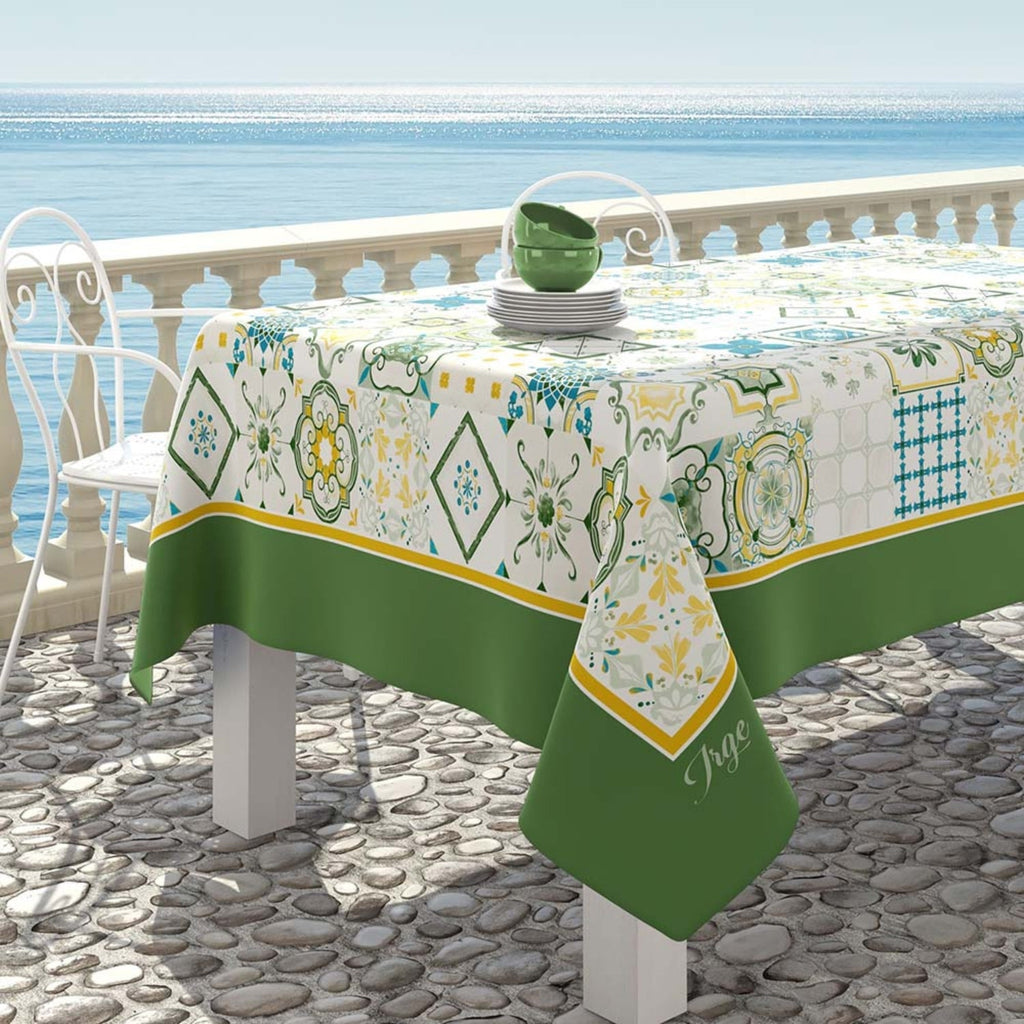 Irge - Tovaglia Da Tavola In Cotone X6 O X12 In Fantasia Vietrese  Art.vietri