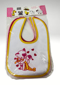 Roby - 6 Bavette Media Cotone Stampata  Retro Pvc Chiusura C/velcro Femminuccia Art. B7205