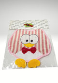Roby Bavetta Pinguino 100% Cotone Chiusura C/velcro Con Applicazioni Colore Rosa Art. B2230
