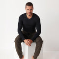Cotonella - Maglia Uomo Girocollo Aderente In Caldo Cotone Tinta Unita  Art. Gu012