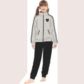 Irge Sport Active Inverno -tuta Felpa Bimba Tutta Zip Con Ricamo E Bande Laterali  Art. Ik265