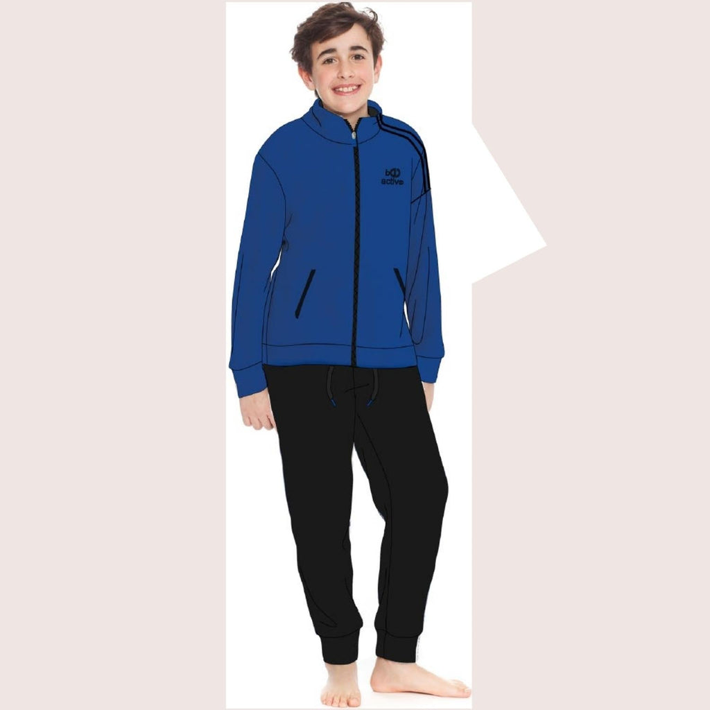 Irge Sport Active Inverno -tuta Felpa Bimbo  Tutta Zip Con Stampa E Bende Laterali  Art. Ik255