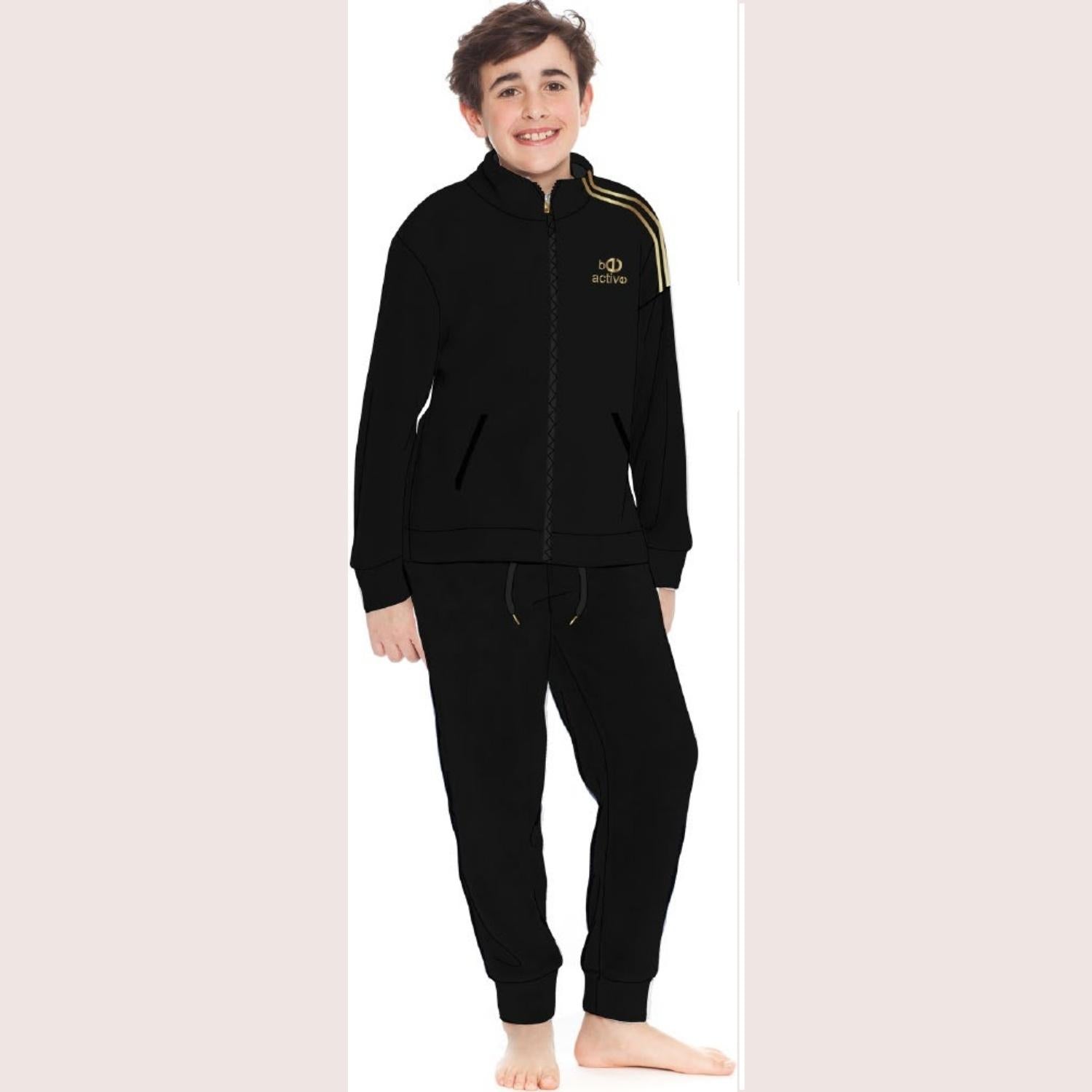 Irge Sport Active Inverno -tuta Felpa Bimbo  Tutta Zip Con Stampa E Bende Laterali  Art. Ik255