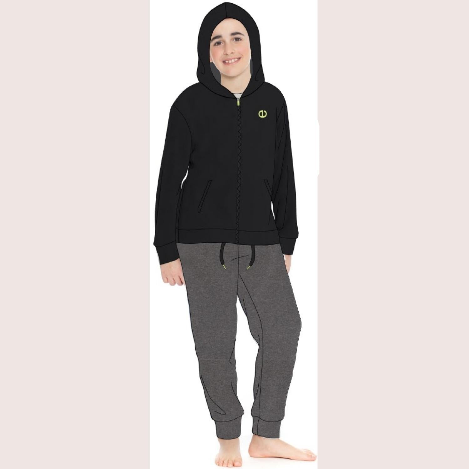 Irge Sport Active Inverno -tuta Felpa Bimbo  Tutta Zip Con Stampa E Pantalone Con Coulisse  Art. Ik259