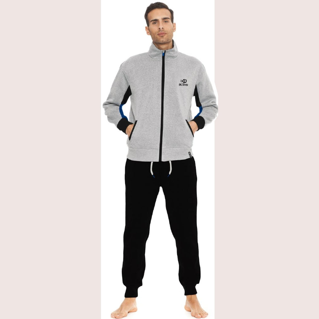 Irge Sport Tuta Uomo In Felpa Aperta Avanti Pantalone Con Tasche E Coulisse  Art. Gcm59