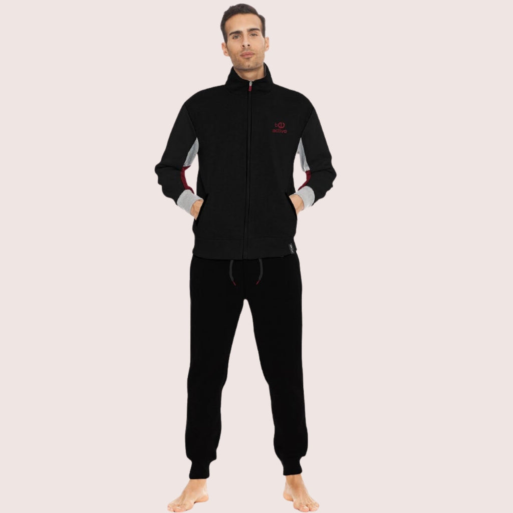 Irge Sport Tuta Uomo In Felpa Aperta Avanti Pantalone Con Tasche E Coulisse  Art. Gcm59