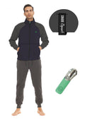 Irge Sport Tuta Uomo In Felpa Aperta Avanti Pantalone Con Tasche E Coulisse  Art. Gcm64